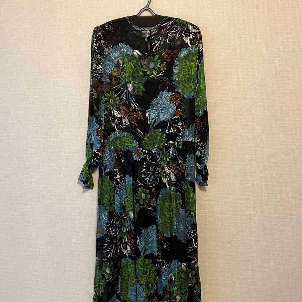 【ZARA】Sheer Floral Dress - image 2