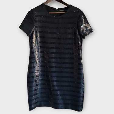 Polo Ralph Lauren BLACK Women's Sequined Dress, U… - image 1