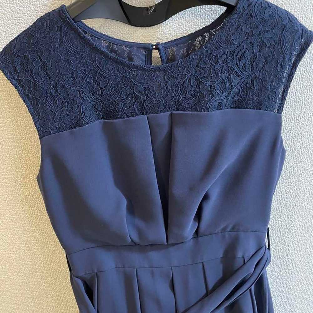 Navy Lace Dress A-Line Proportion Body Dressing I… - image 6