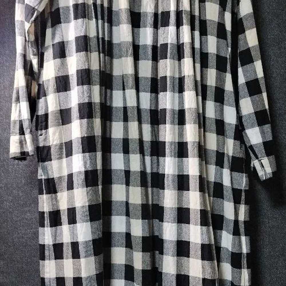 SUN VALLEY Long Dress Black and White Checkered - image 1