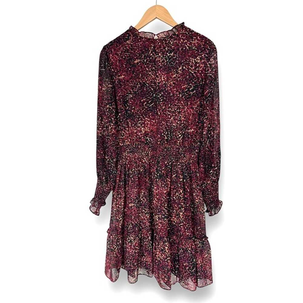 Size 14 TAYLOR SMOCKED SPECKLED CHIFFON DRESS Fal… - image 6