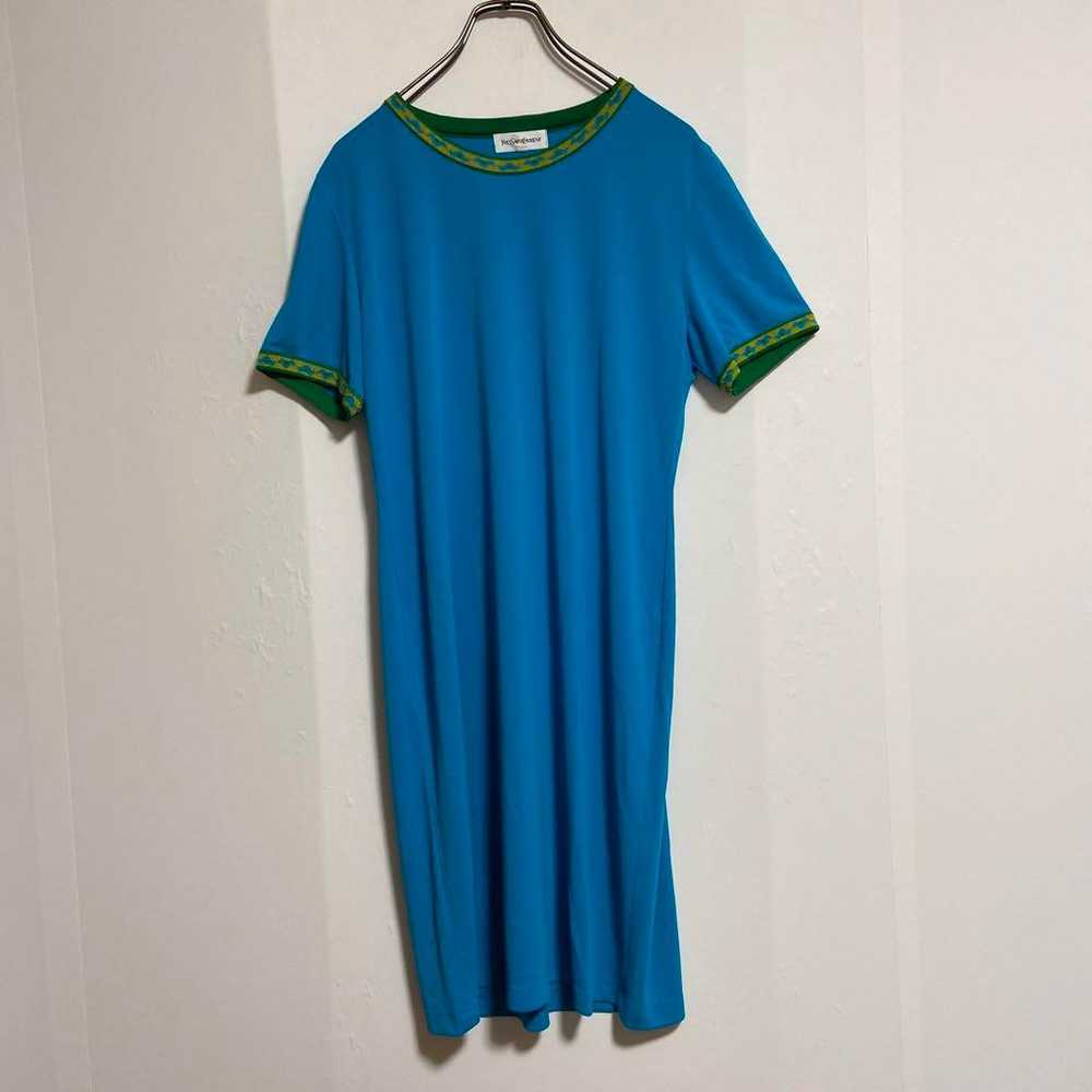 【Yves Saint Laurent】Dress, Short Sleeve, Long Len… - image 2