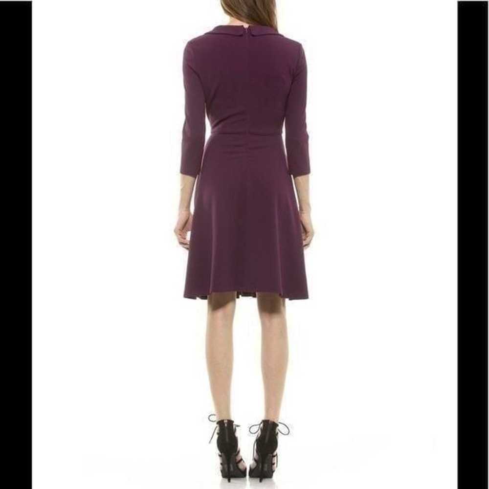 Alexia Admor Zoey purpke tie neck 3/4 sleeve dress - image 2