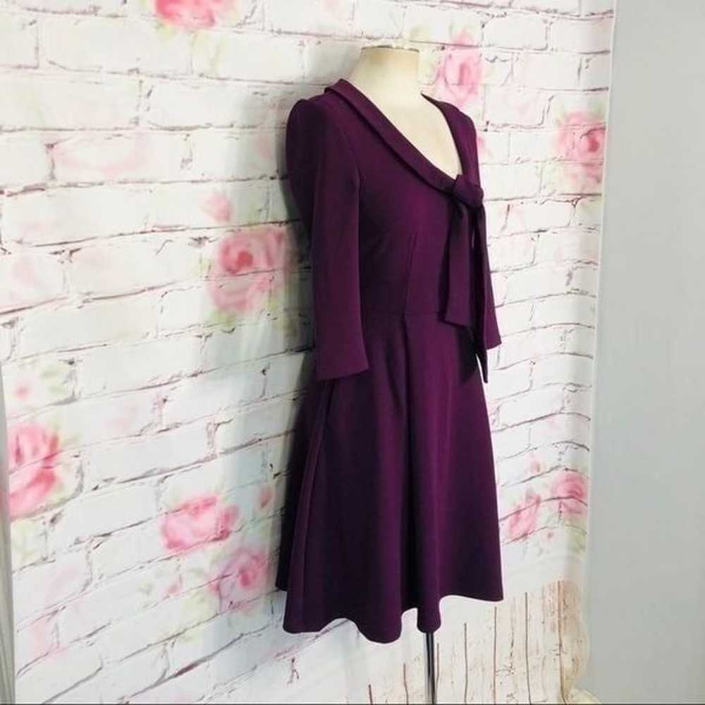 Alexia Admor Zoey purpke tie neck 3/4 sleeve dress - image 8