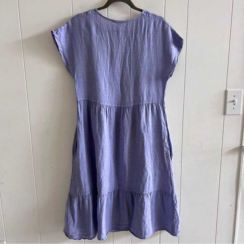 Francesca Bettini midi linen dress with pockets - image 4