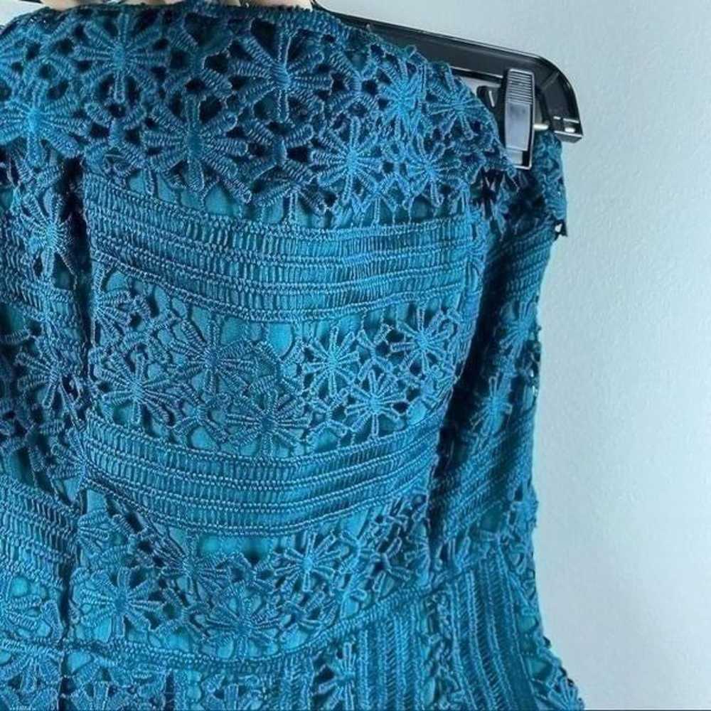 Anthropologie Greylin teal stowe crochet lace str… - image 12