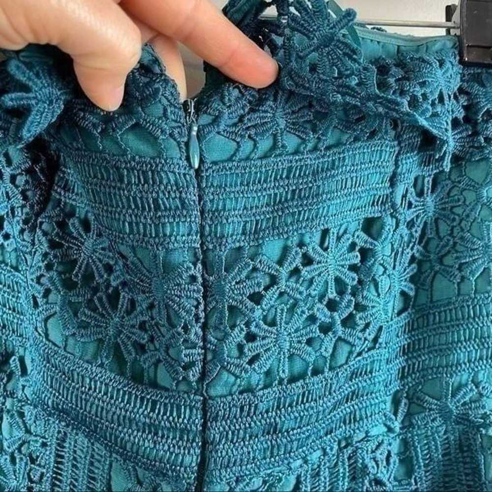 Anthropologie Greylin teal stowe crochet lace str… - image 9