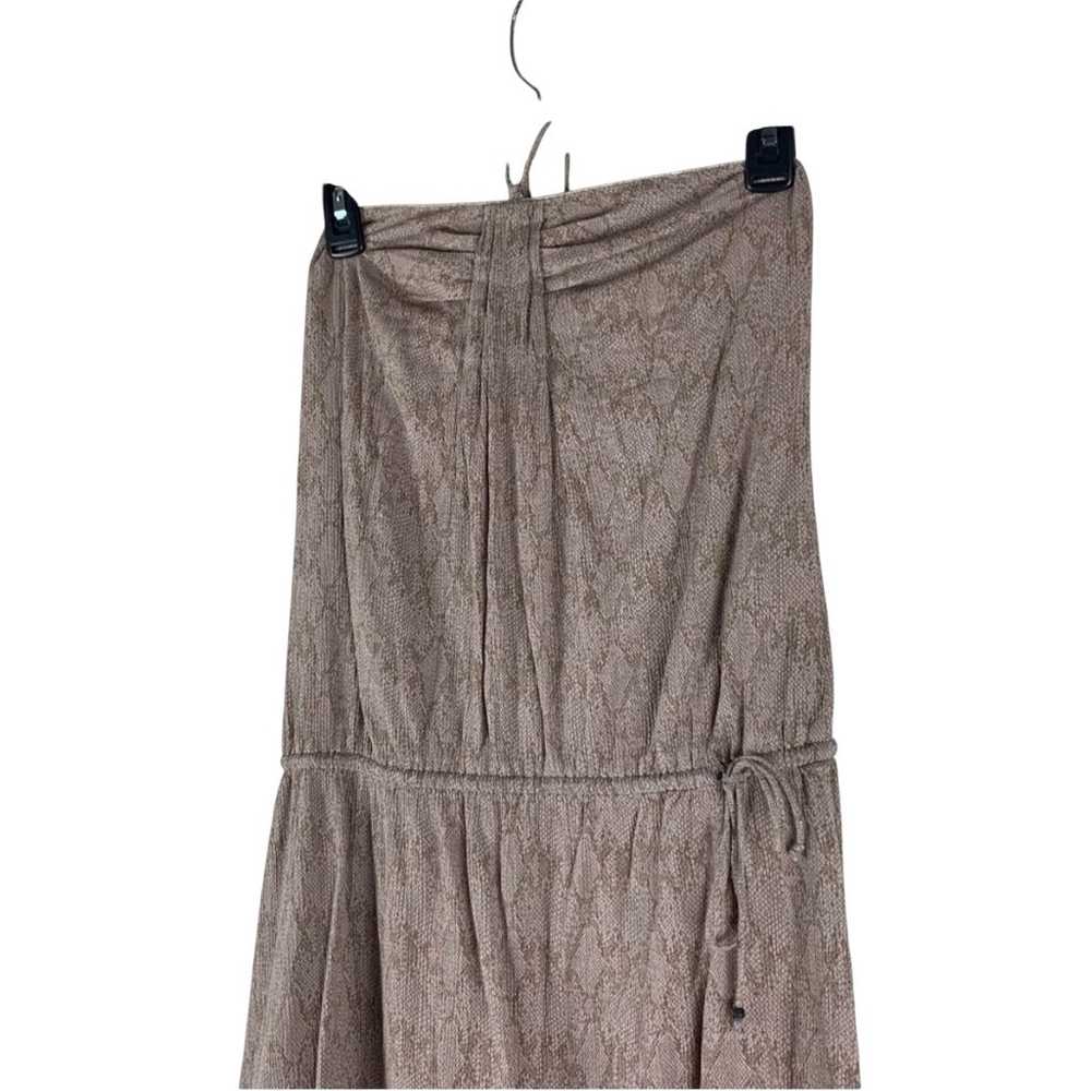 Zadig & Voltaire Tan Snakeprint Halter Mini Dress… - image 3