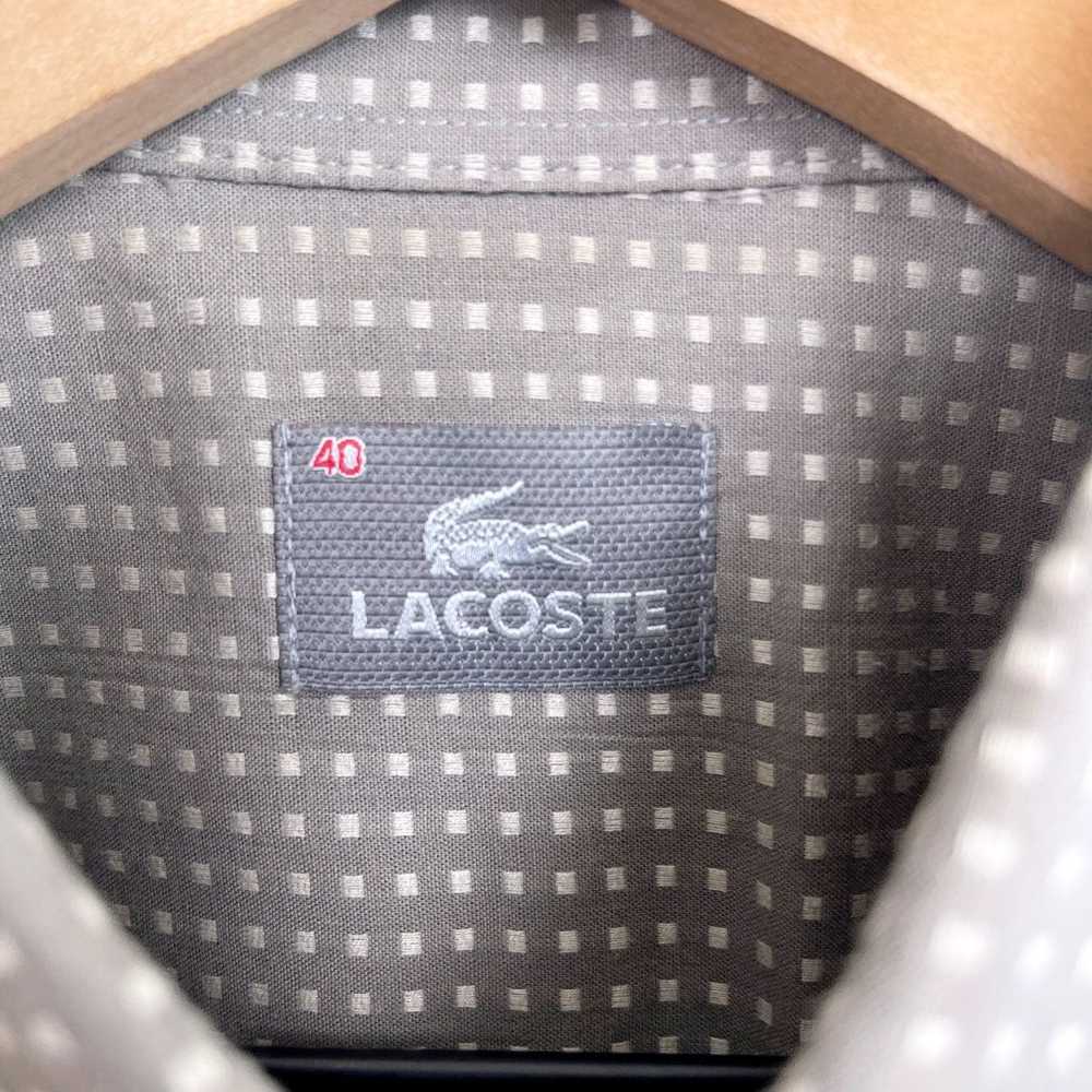 Lacoste Lacoste Jacquard Micro Squares Button Shi… - image 5