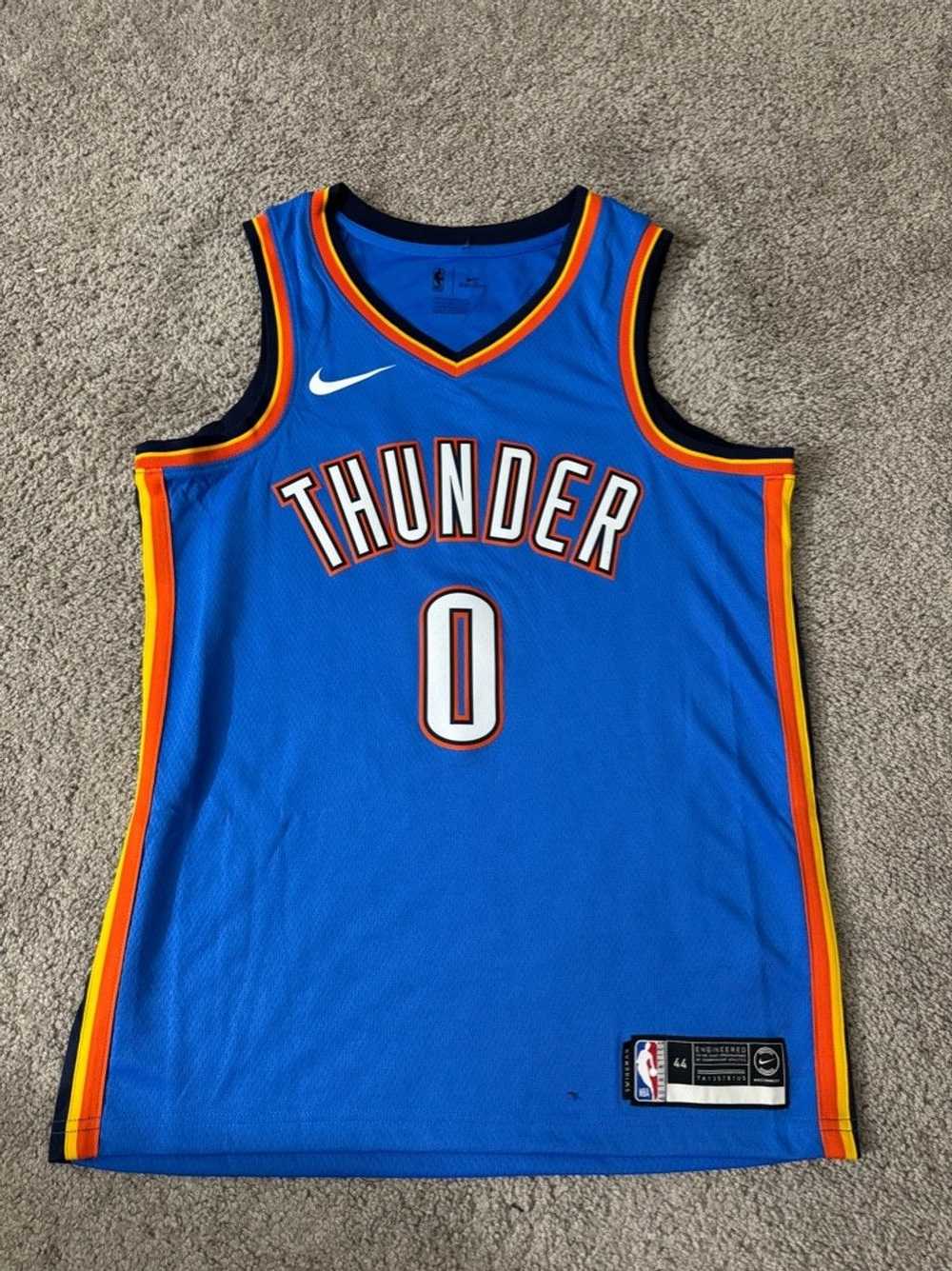 Jersey × NBA × Nike Russell Westbrook Oklahoma Th… - image 1