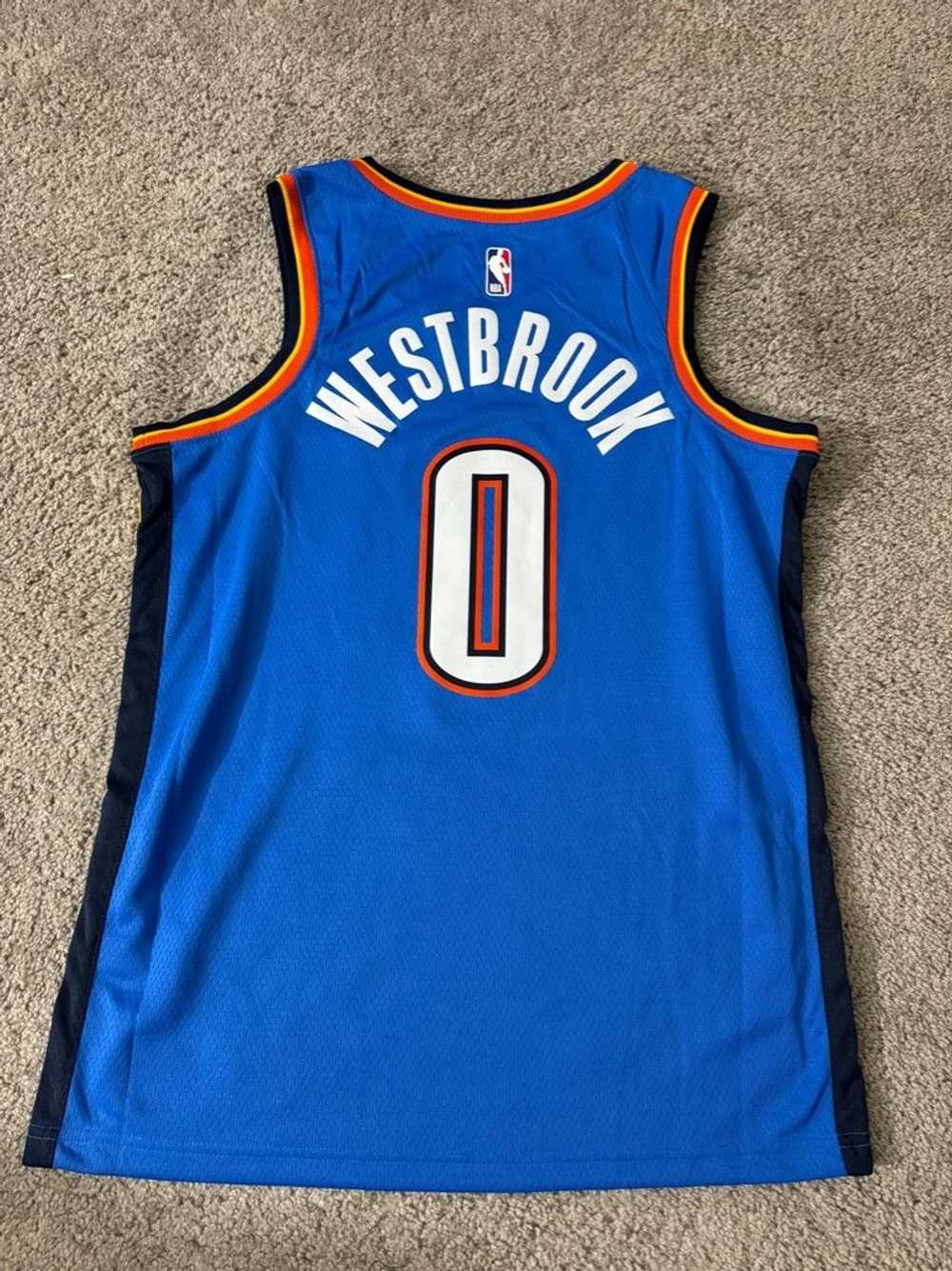 Jersey × NBA × Nike Russell Westbrook Oklahoma Th… - image 2