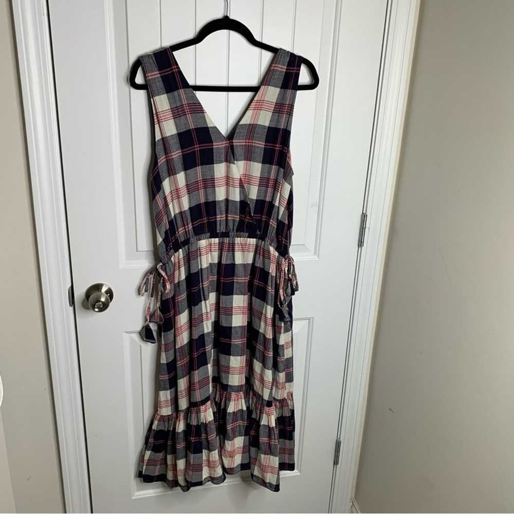 Anthropologie plaid sleeveless dickens midi dress… - image 6