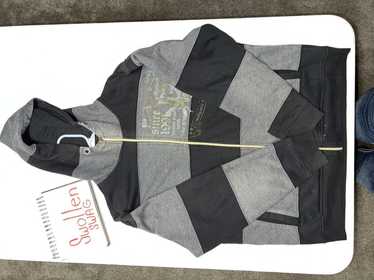 Affliction striped y2k hoodie - image 1