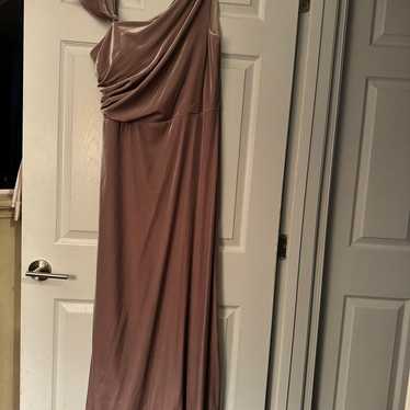 Revelry velvet bridesmaid dress