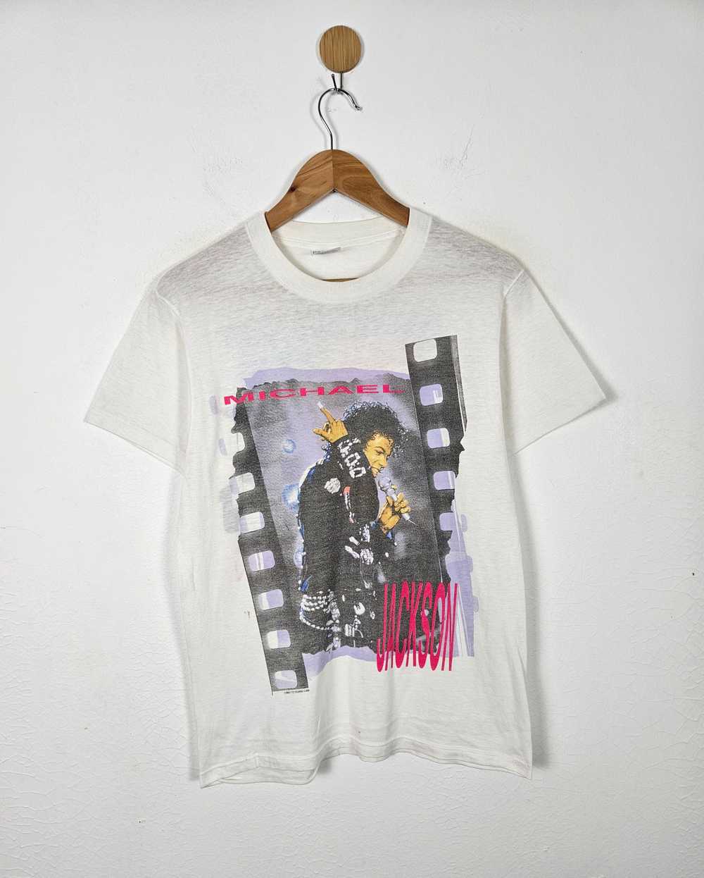 Band Tees × Vintage Vintage 80s 1988 Michael Jack… - image 1