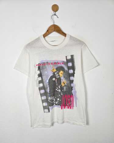 Band Tees × Vintage Vintage 80s 1988 Michael Jack… - image 1