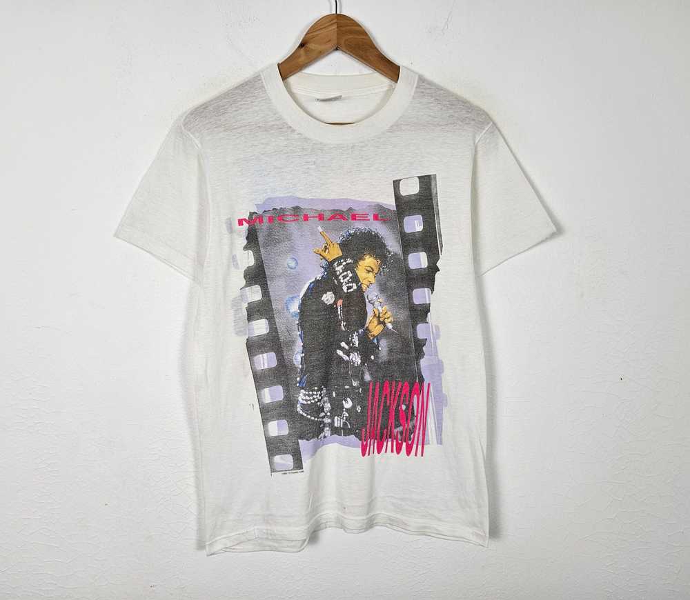 Band Tees × Vintage Vintage 80s 1988 Michael Jack… - image 3