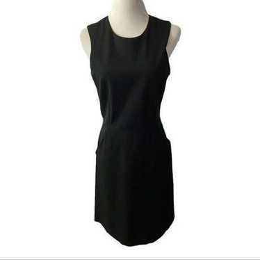 Theory Black Shift Dress with Pockets - image 1