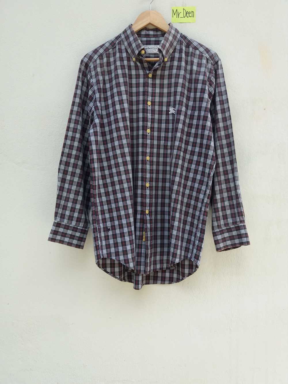 Burberry × Vintage Vintage 90s Burberry Checkered… - image 1