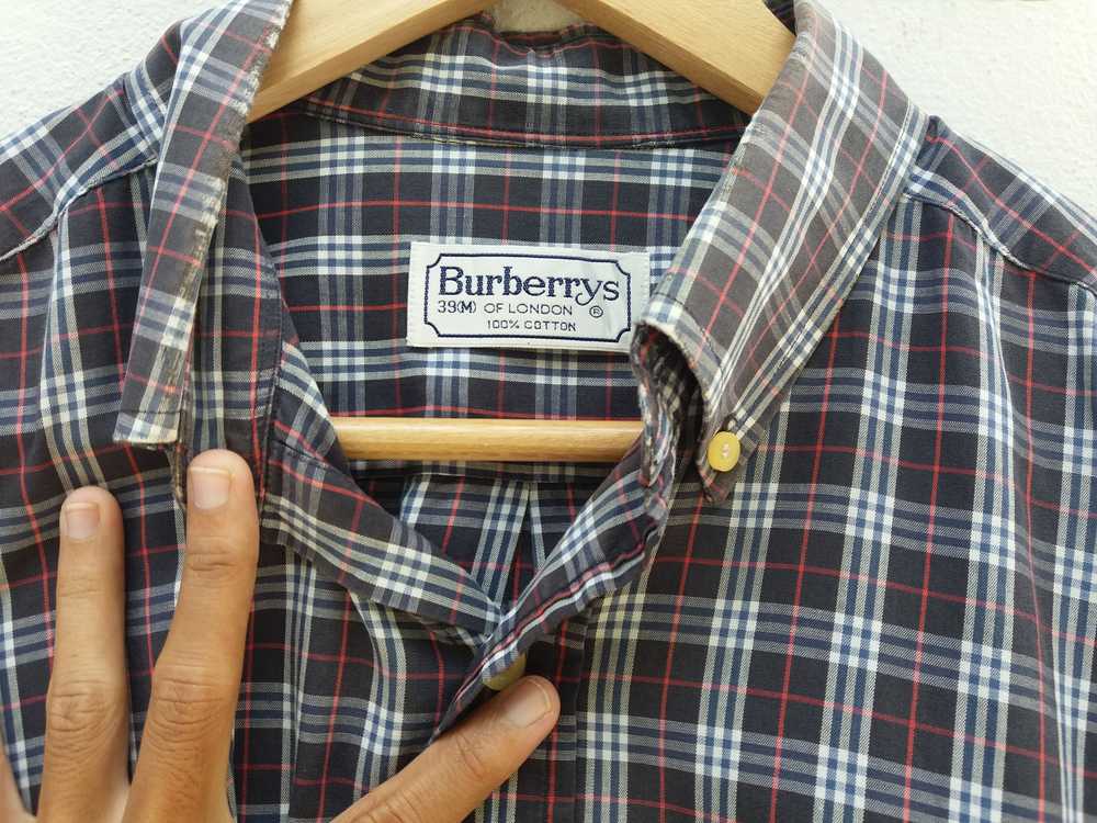 Burberry × Vintage Vintage 90s Burberry Checkered… - image 4