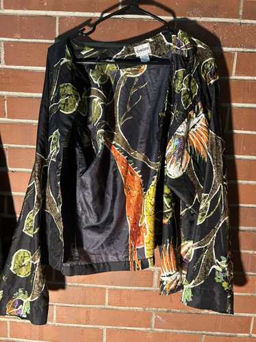 Chicos × Vintage Vintage 100% Silk Safari All Over