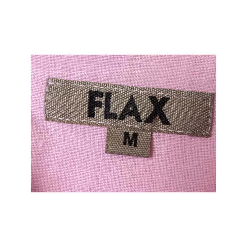 FLAX Women's Pink Long Sleeve Collared Button-Dow… - image 2