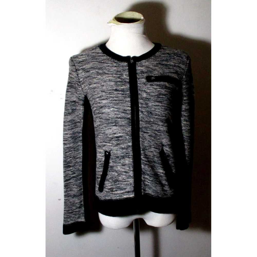 Banana Republic Luxurious Black Full Zip Sweater … - image 1