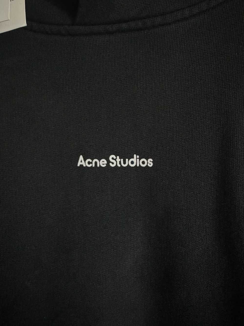 Acne Studios Acne Studios Logo Print Jersey Hoodi… - image 2