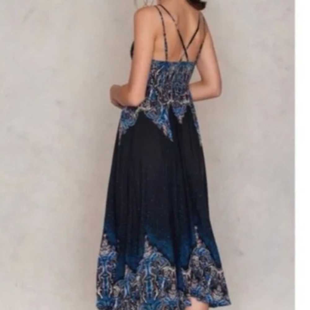 Free People Be My Baby Printed button front Maxi … - image 2