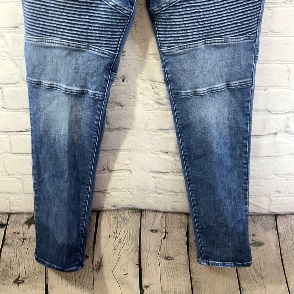 Pacsun Mens Stacked Moto Skinny Fit Jeans Size 34… - image 2