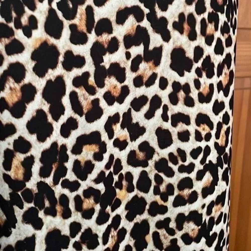 Zara Cheetah Leopard Print Asymmetrical Button Do… - image 10