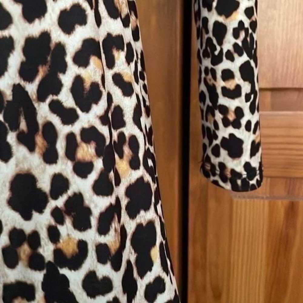 Zara Cheetah Leopard Print Asymmetrical Button Do… - image 5