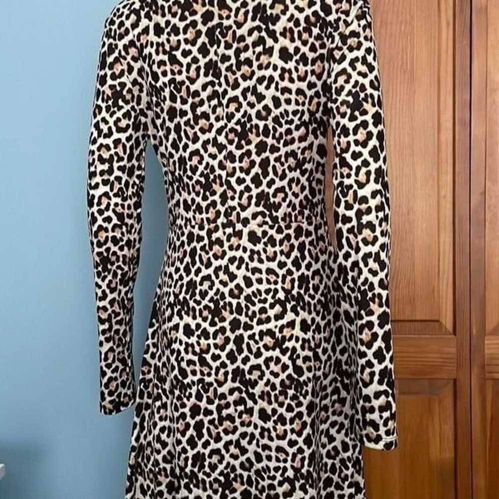 Zara Cheetah Leopard Print Asymmetrical Button Do… - image 8