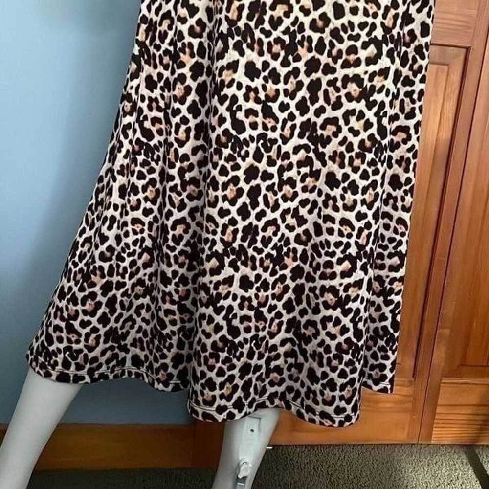 Zara Cheetah Leopard Print Asymmetrical Button Do… - image 9