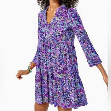 Lilly Pulitzer Alaina Swing Dress Colony Purple B… - image 1