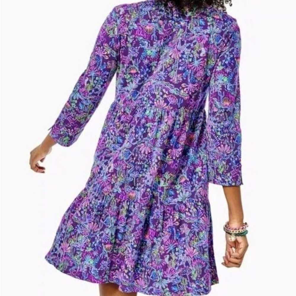 Lilly Pulitzer Alaina Swing Dress Colony Purple B… - image 2