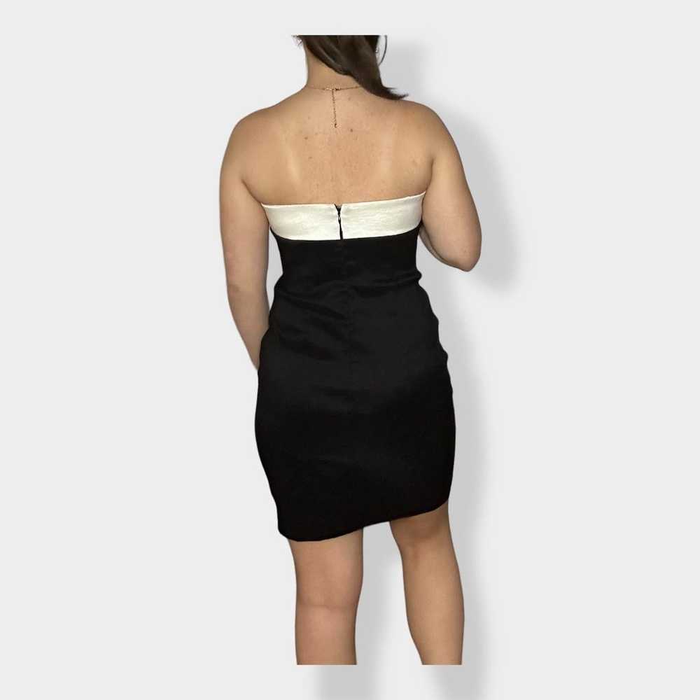 Cache Vintage Satin Tuxedo Cocktail Formal Dress … - image 3