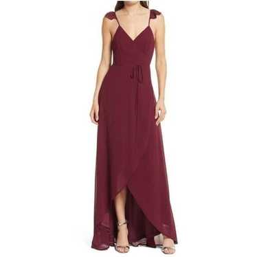 LULUS Here's To Us High/low Wrap Evening Dress In… - image 1