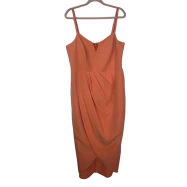 City Chic Sleeveless V neck Adjustable Straps Ora… - image 1