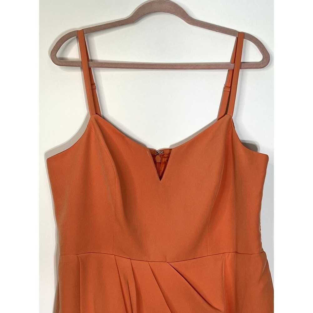 City Chic Sleeveless V neck Adjustable Straps Ora… - image 2