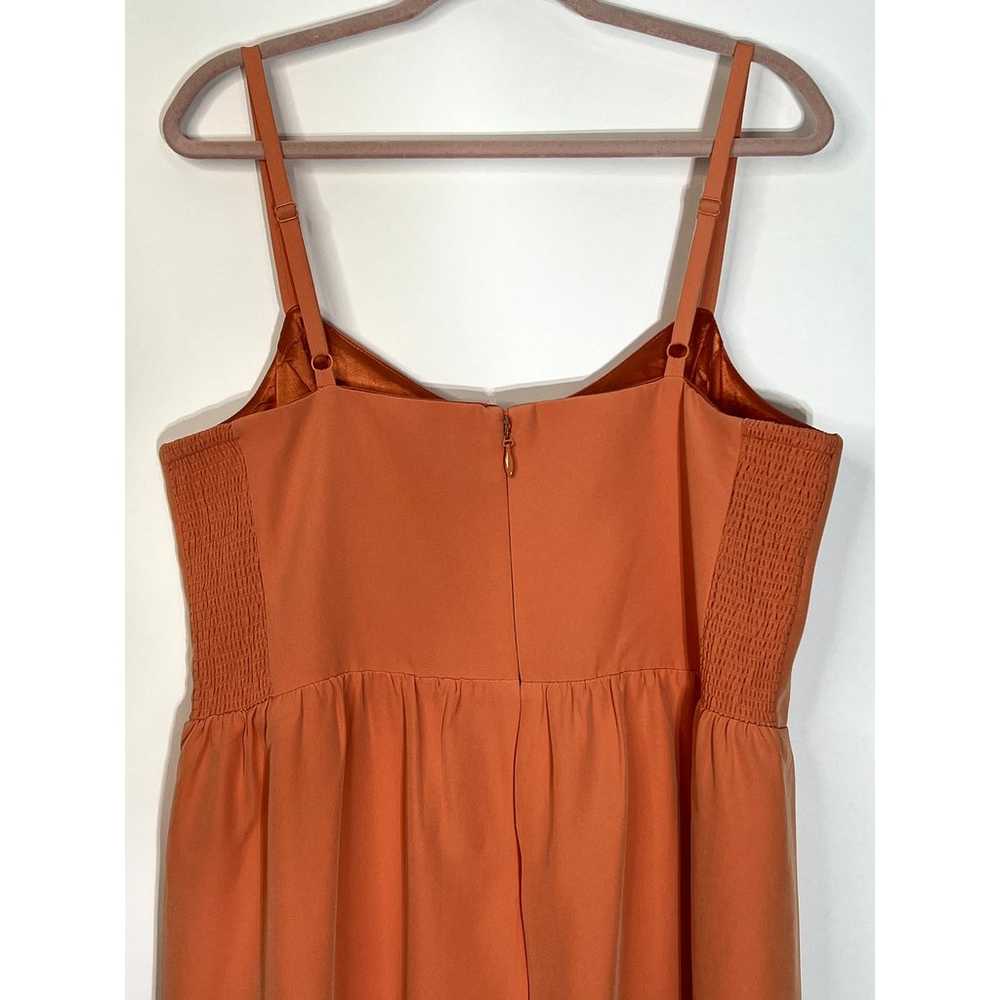 City Chic Sleeveless V neck Adjustable Straps Ora… - image 5