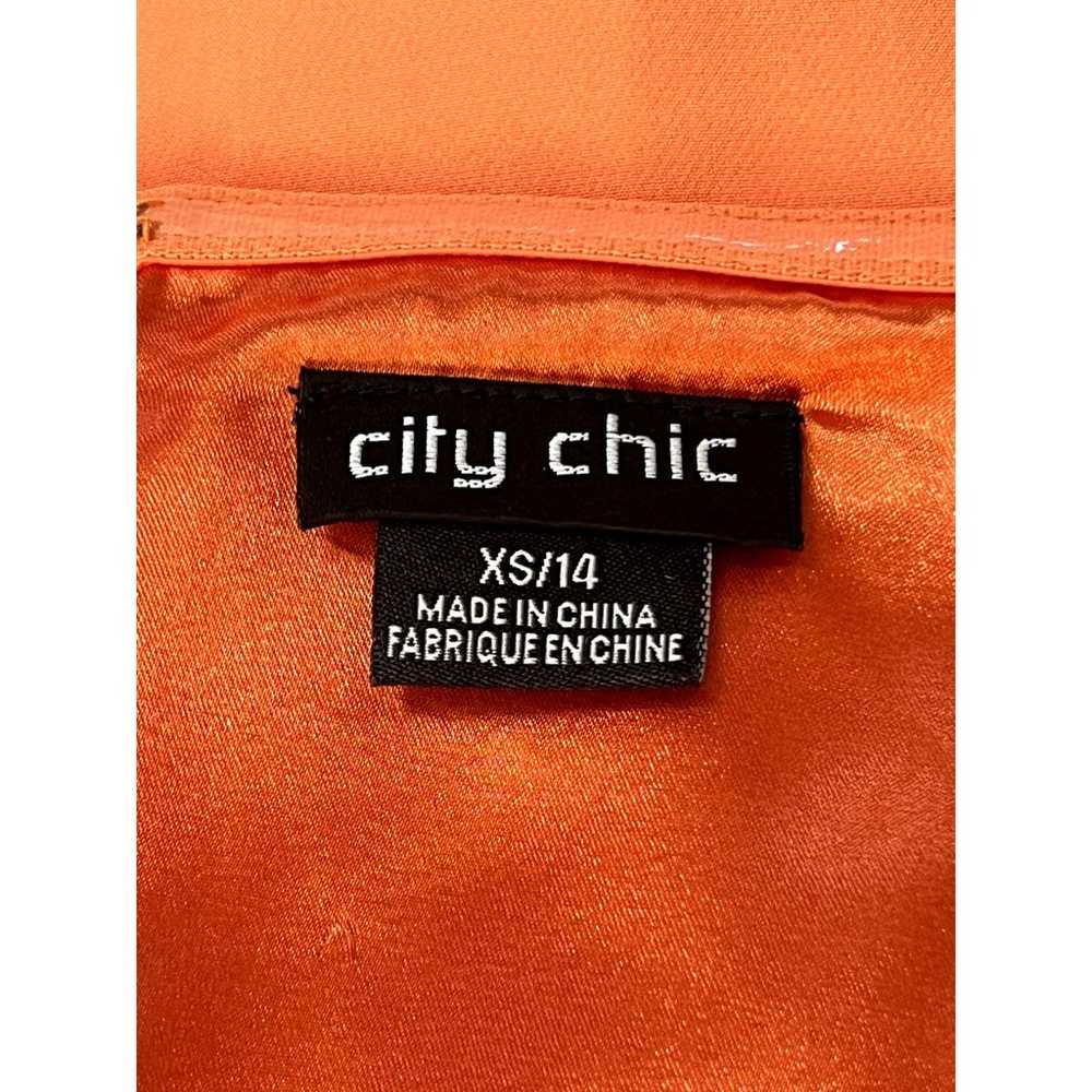 City Chic Sleeveless V neck Adjustable Straps Ora… - image 7