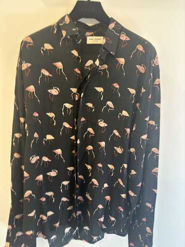 Saint Laurent Paris Flamingo viscose shirt