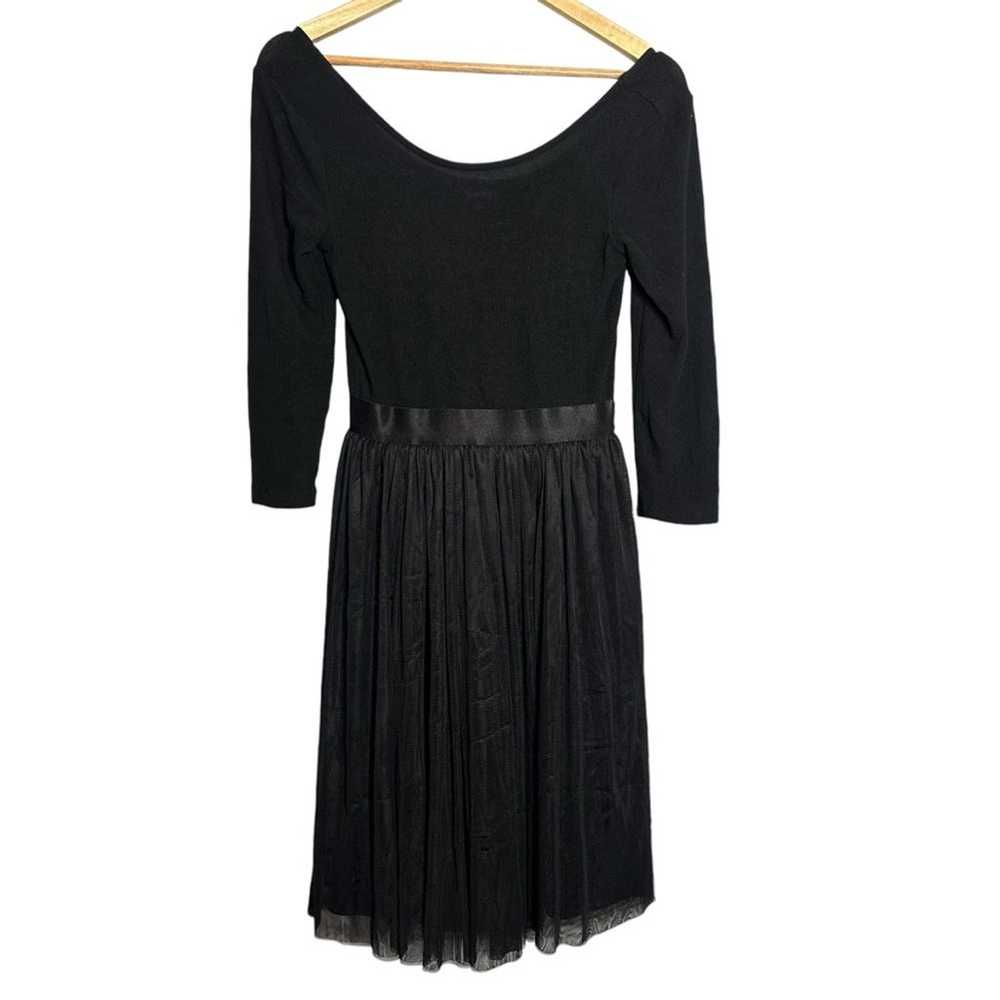 ModCloth Black Ballet Style Tulle Skirted Dress S… - image 3