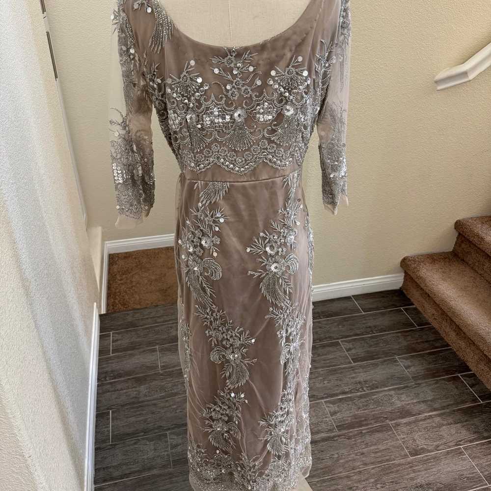 Fully beaded gown size s/m - image 10