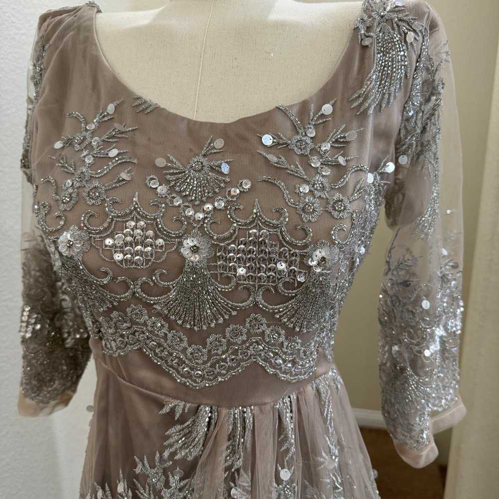 Fully beaded gown size s/m - image 4