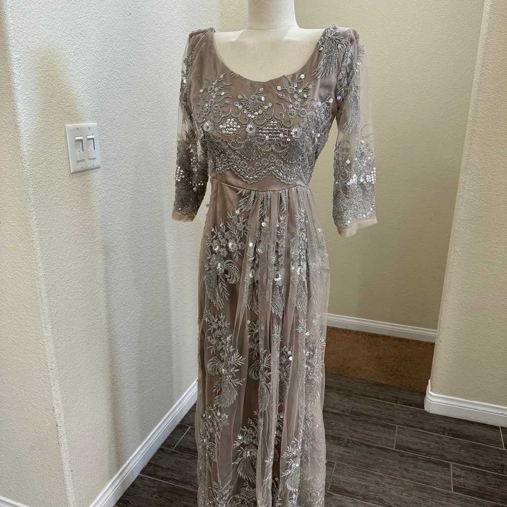 Fully beaded gown size s/m - image 7