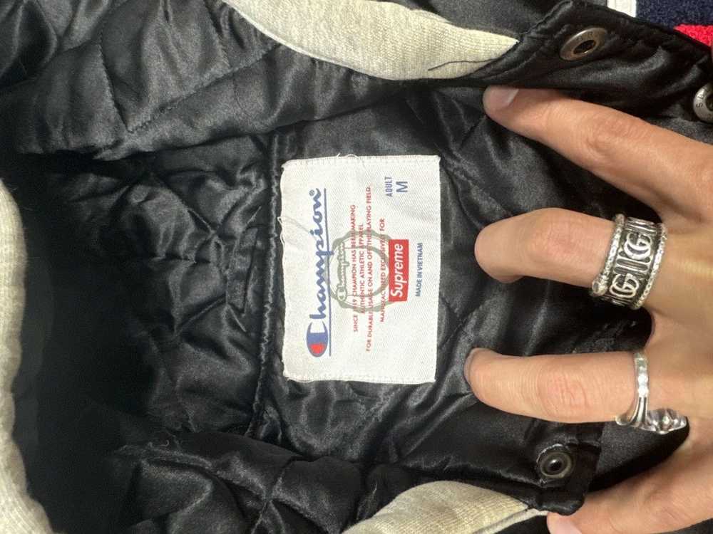 Champion × Supreme Supreme x Champion Satin Bomber - image 3