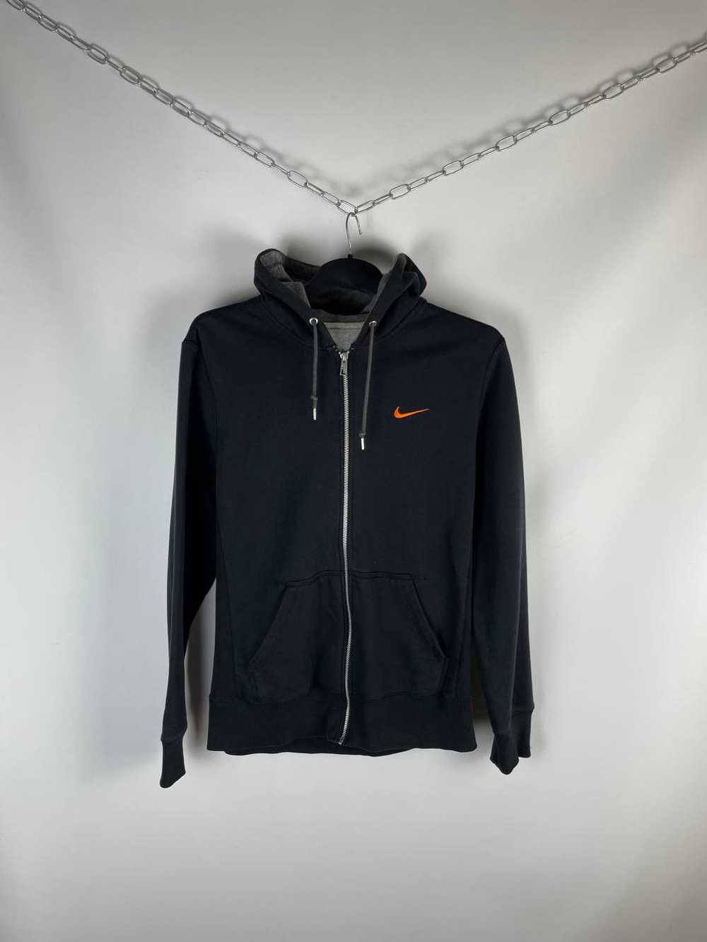 Nike × Streetwear × Vintage Drill Nike Swoosh Zip… - image 1