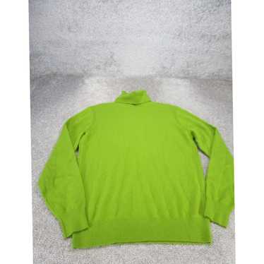 Todd Snyder Luxurious Green Cashmere Turtleneck S… - image 1